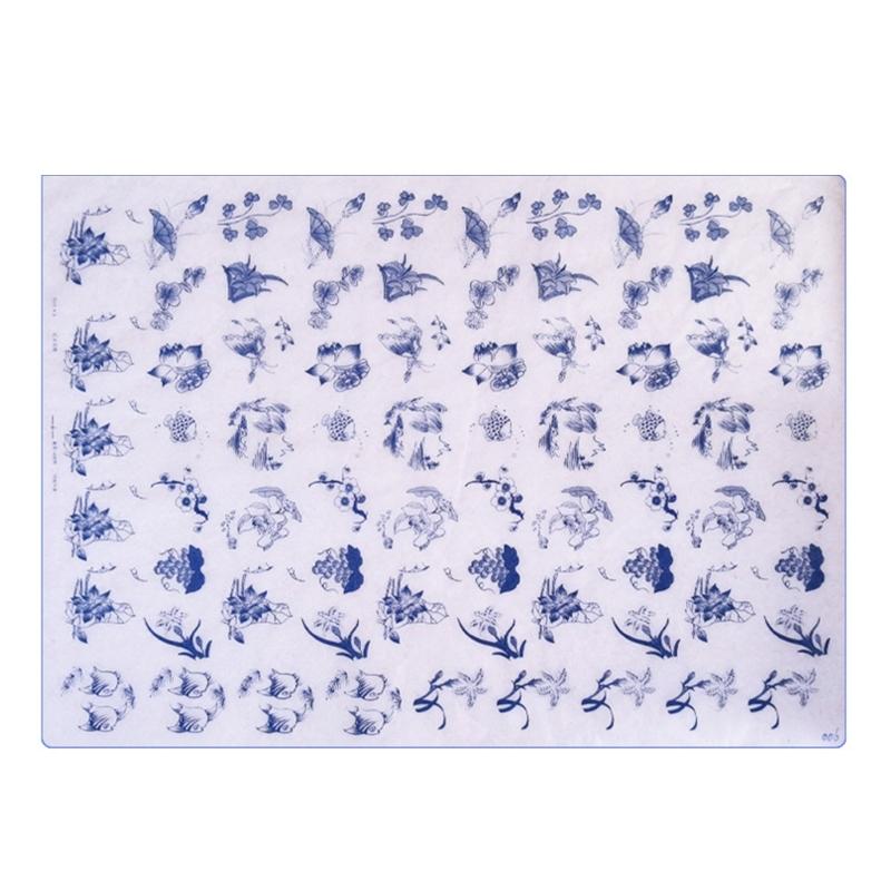 Pottery Ceramics Paper Underglaze Flower Paper Porcelain Paper Transfer Paper for Pottery Overglaze-Enamel Paper