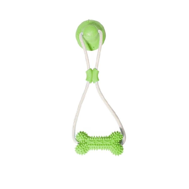 Dog Toy Teething Bone With Stimulating Bells And Easy Gripping Handle for Puppies Training Dog Toy
