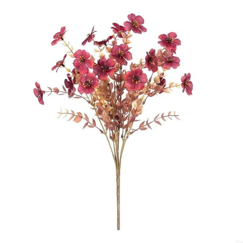 Elegant 5 Head Faux Violets Bouquets In Violets Shade Wedding Highlight Flowers For Years Round Home Or Office Decors