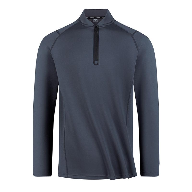Spring And Autumn New Men'S Fleece Bottom Shirt Sweater Large Size Fleece Liner Long Sleeve Crew Neck Top
