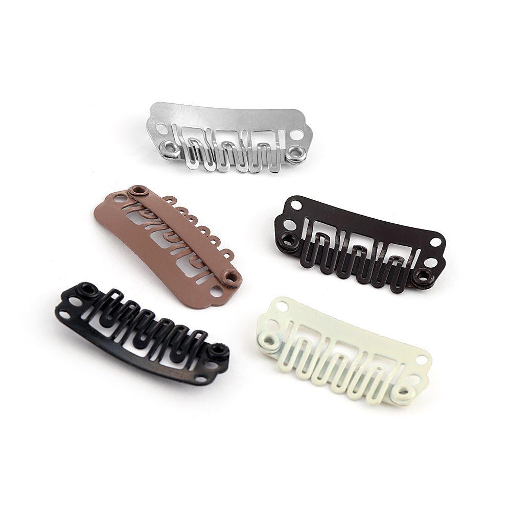 10/20/50pcs Hot Hair Extensions Tool HairStyling Iron U Shape Hairpins Metal Pin Wigs Snap Clips