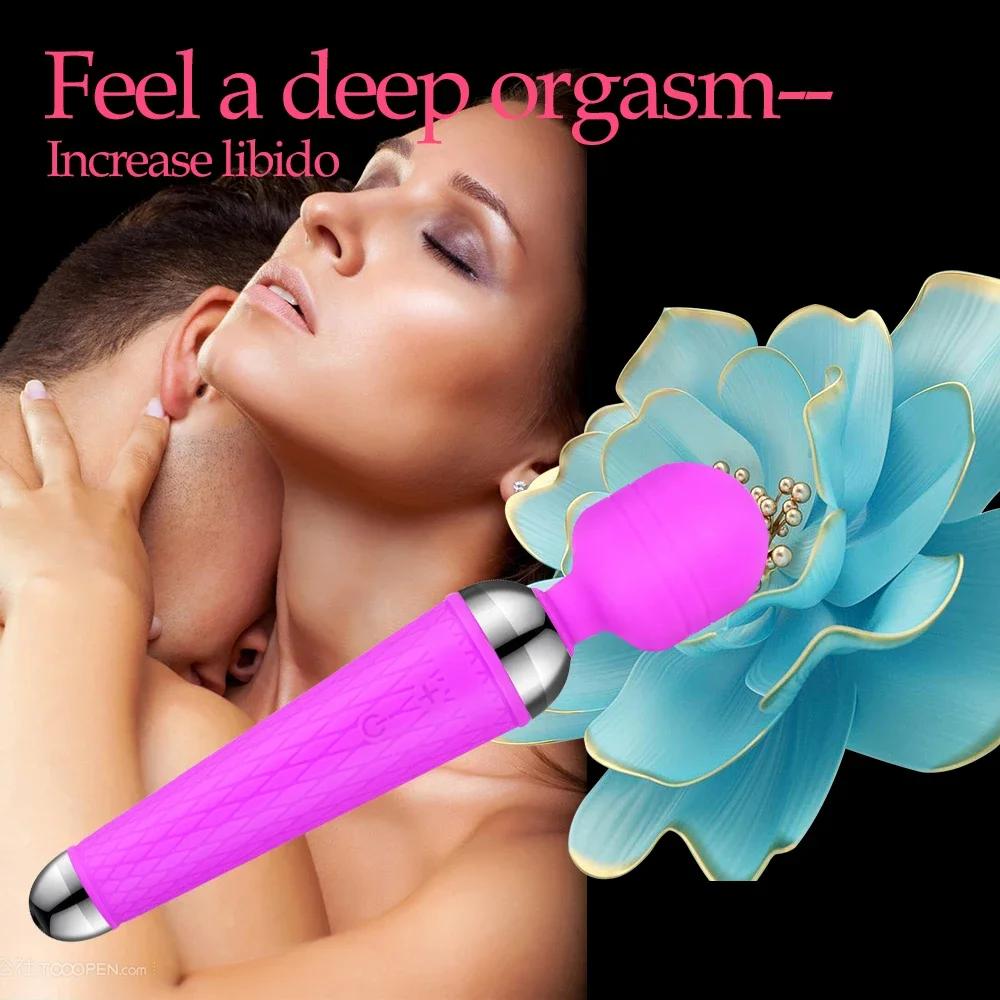 Wireless Dildos AV Magic Wand Vibrator for Women Clitoris Stimulator USB Rechargeable Massager Sex Toys Goods for Adults