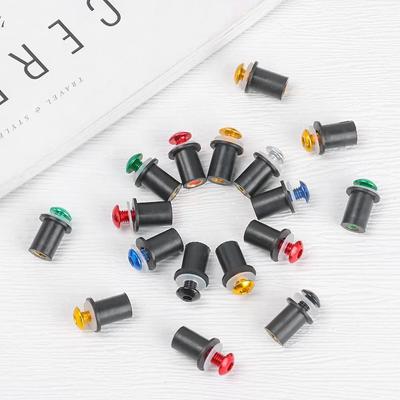 10Pcs M5 X 15mm Motorbike Mounting CNC Motorcycle Windscreen Nuts Fastener Windshield Bolt Screw Kit