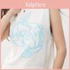 Gilet lavorato a maglia con motivo di pesci 3D da donna Streetwear Primavera Casual Moda