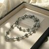 Gradient Tahitian Imitation Pearl Necklace - Elegant Sweater Chain for Women