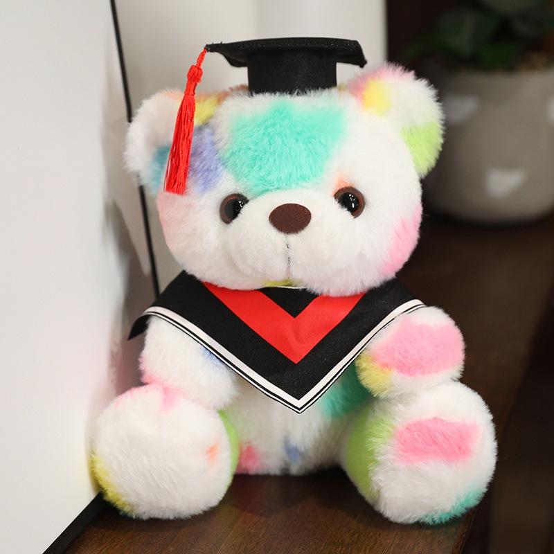 Doctor Hat Bear Doll Plush Toy Graduation Doctor Bear Bachelor Bear Doll Graduation Season Commemorative Gift
