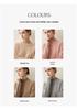 Women's Cashmere Sweater, Half-High Neck Pullover, Solid Color Knit, Loose-Fit Base Layer for Autumn/Winter.