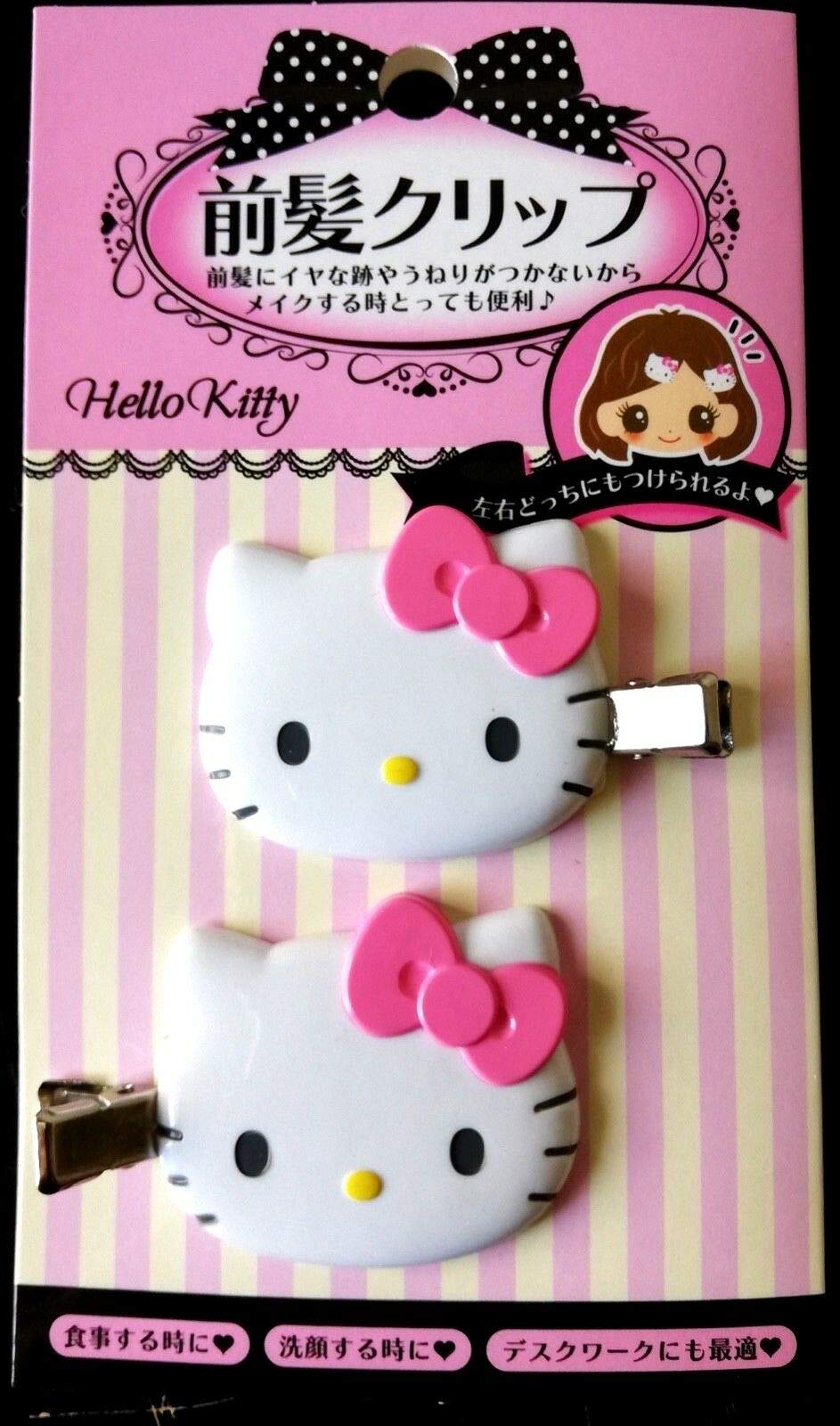 Sanrio Hello Kitty Hello Kitty Bangs Clip PK Accessory Hairpin Pink Goods Kitty-chan