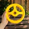 Bite Resistant Puppy Teething Toys Dogs Floating Toy, Interactive Dog Toy with Bell, Steering Lightweight Chewable Training Equipment Wheel