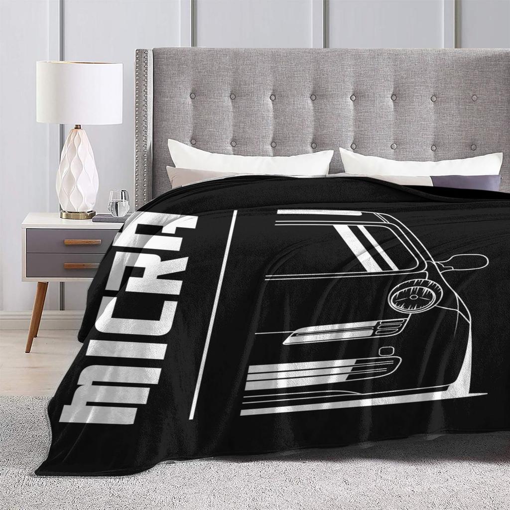 Front JDM Micra Racing Blankets Soft Warm Flannel Throw Blanket Cover for Bed Living room Picnic Travel Home Couch