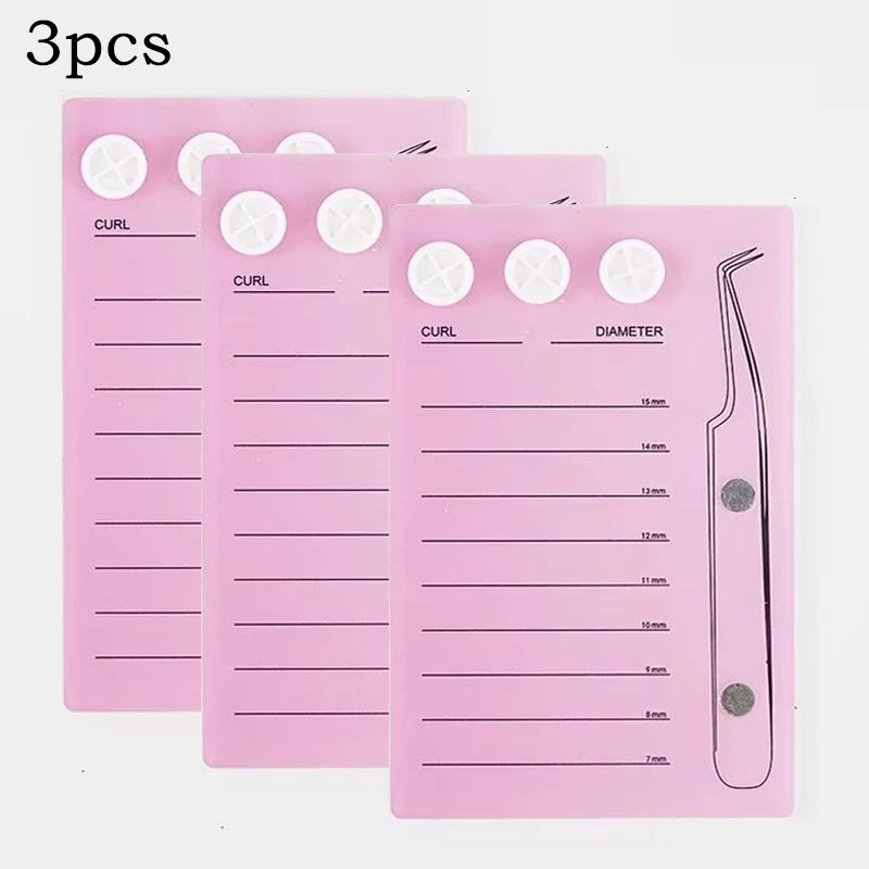 Eyelash Extension Scale Holder Magnetic Acrylic Lash Board Glue Pallet Cup Clean Hygienic False Eyelash Pad Eyelash Makeup Tools