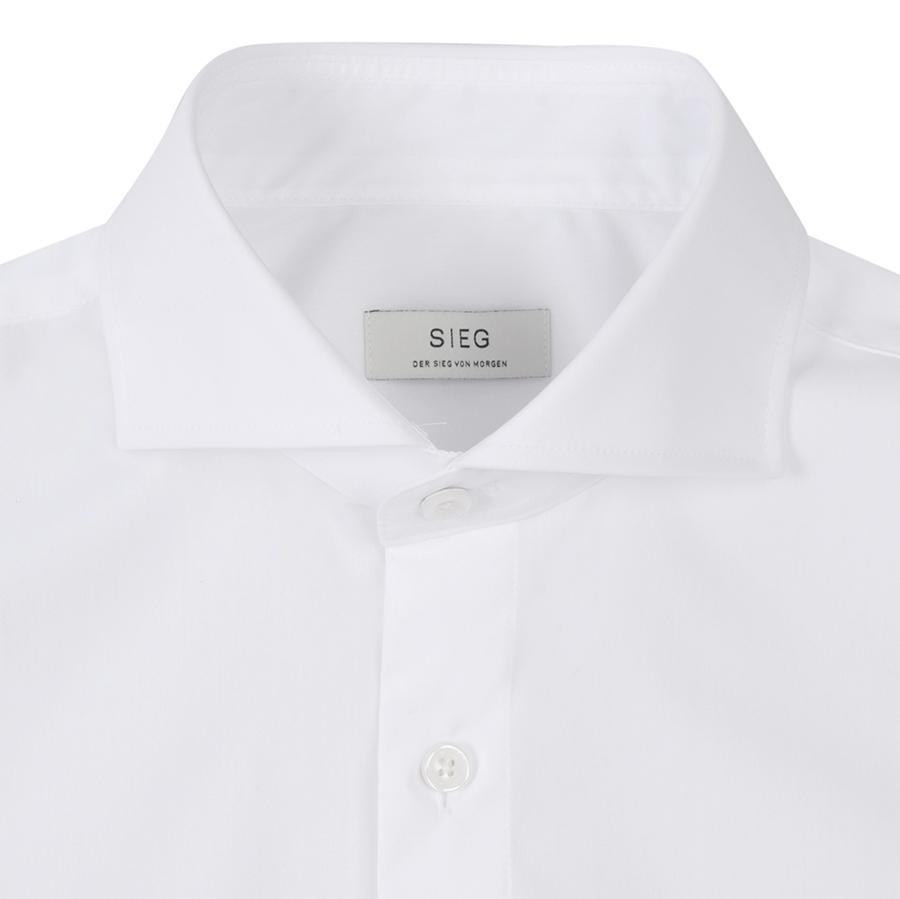 SIEG Wearever Horizontal Dress Shirt White (Pibaa5661)