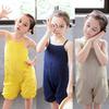 European & American Style Sleeveless Black Romper for Kids