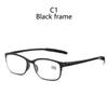 Light Weight Square Frame Fashion Reading Glasses Resin Floor Stand Elderly Optical Men Women Unisex Presbyopia Eyeglasses