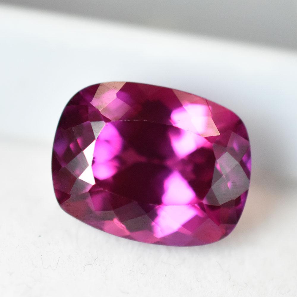 Natural Pink Ruby Loose Gemstone Cushion Cut 8.45 Ct Flawless for Her for Jewelry Making and Crafts