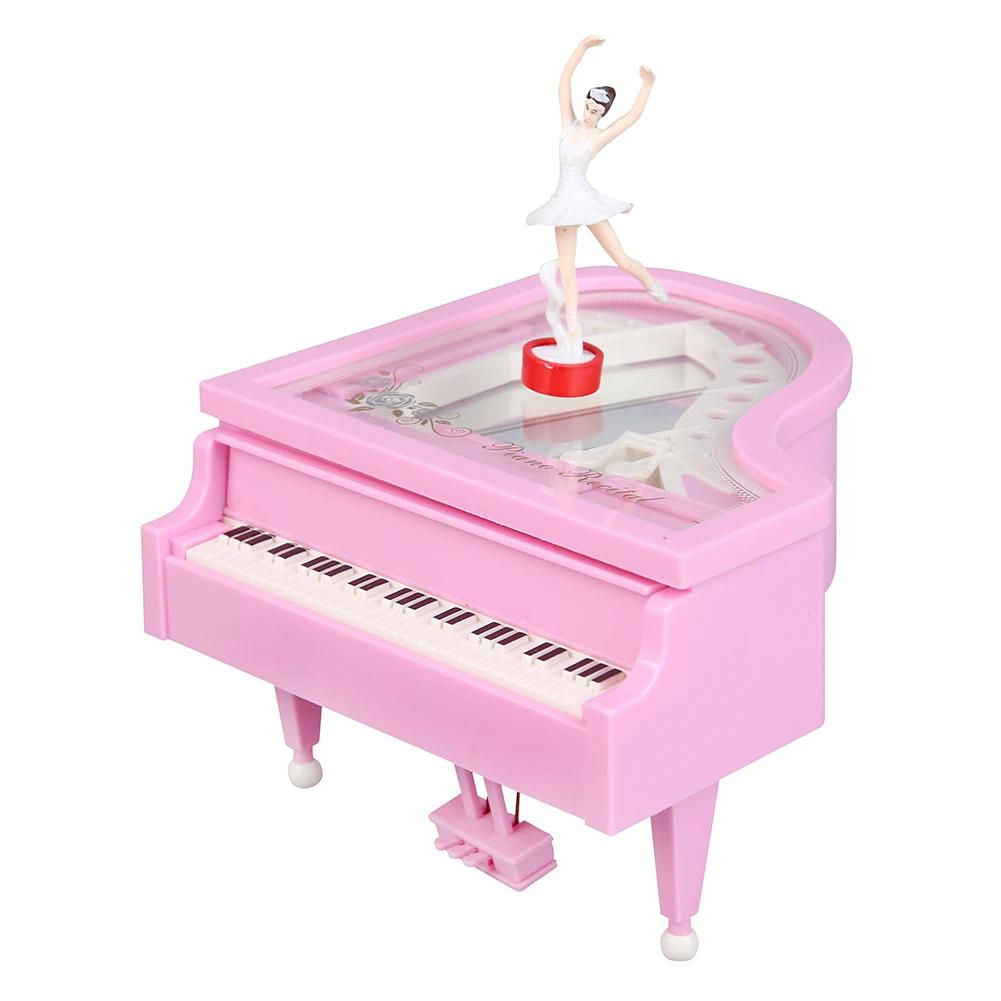 Rotating Dancer Engraved Musical Box Birthday Presents Jewelry Case Music Melody Box Retro Party Props for Souvenirs Decorations