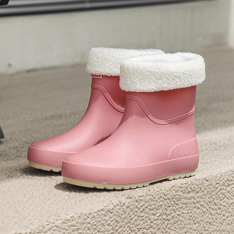 Versatile rain shoes female adult waterproof, non-slip and wear-resistant rain boots soft-soled comfortable shoes