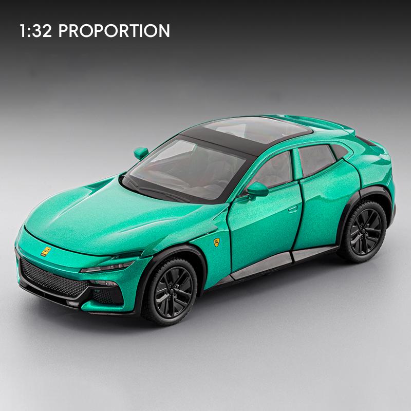 1/32 Volkswagen Purosangue SUV Legierungsmodell Auto Spielzeug Diecasts Metallguss Sound und Licht Auto Spielzeug für Kinder Fahrzeug