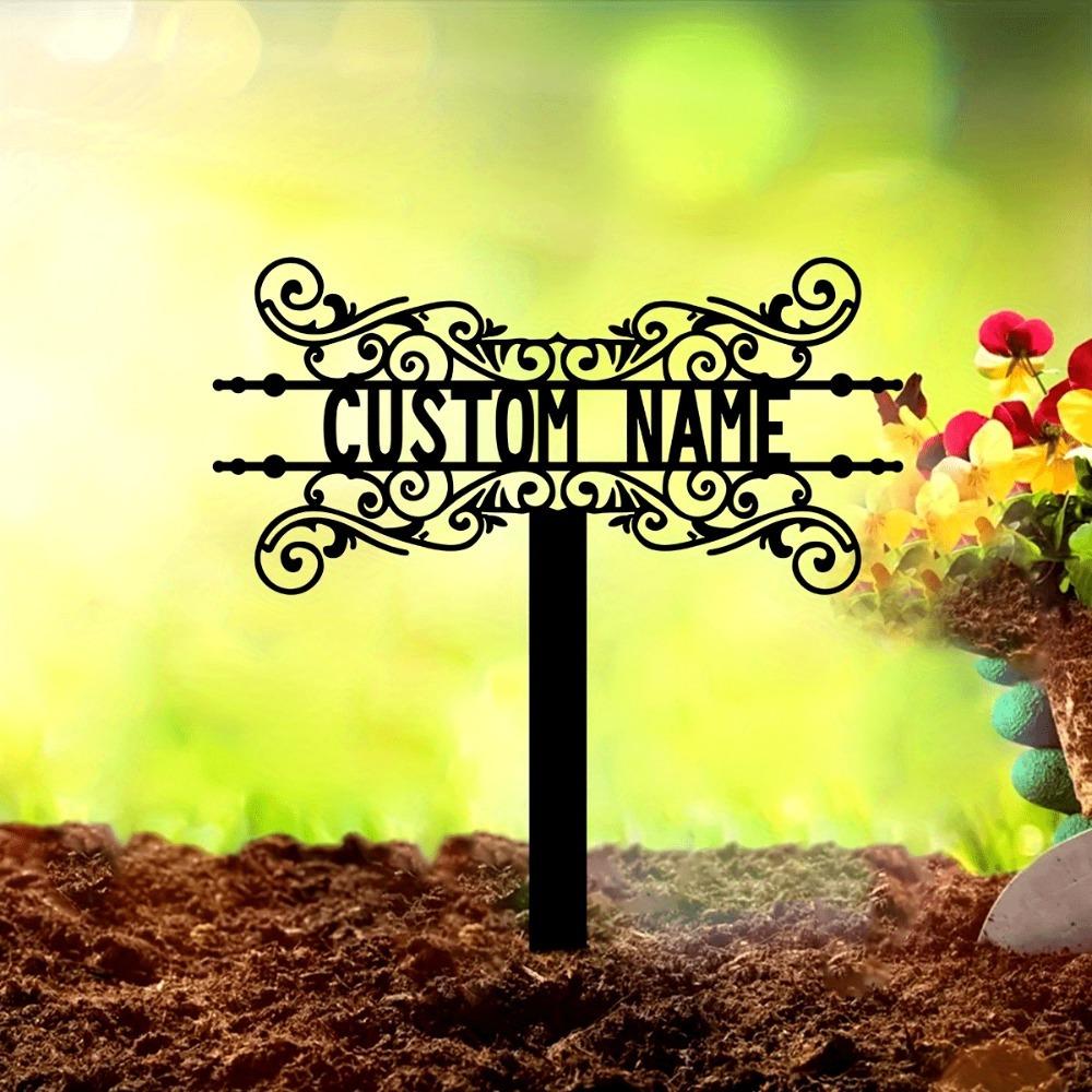 Metal Wall Art, Garden Decor, Outdoor Yard Sign, Personalized Address Stake, Housewarming Gift, Family Friend Present