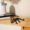 3D Printed Chameleon Figurine Movable Eyes Mini Lizard Figure Articulated Animal Model Toy Home Office Bookshelf Desktop Decoration Ornament