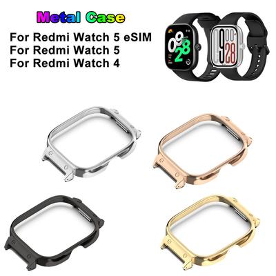 Per Redmi Watch 5 eSIM Fit 20MM Custodia Protettiva con Telaio Metallico Cover Protettiva Paraurti Custodie in Acciaio Inossidabile Per Redmi Watch 4