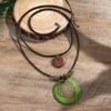 Vintage Rope Chains with Big Round Pendants Necklace for Women Exaggerated Large Accessories on Neck 2026 Fashion Jewelry Female