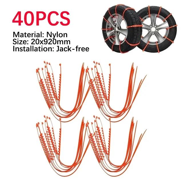 Car tires snow anti-skid chains, plastic cow tendon, thickened SUV , off-road small car tires, universal winter anti-skid strips