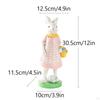 Easter Bunnies Statue Harz Sculpture Desktop Ornamental Organ Figure for The Entrance