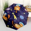 1pc Space Cats Automatic Open/close Umbrella, 8-Rib sturdy structure, Portable Travel Umbrella, Parties, Everyday Useb053