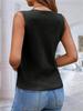 Women's Sleeveless Knit Sweater Vest V Neck Button Down Loose Waistcoat Cardigan