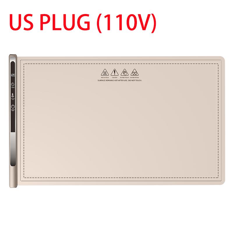 Foldable Food Warming Tray Flexible Silicone Food Warmer Mat Warm Cutting Board Constant Warm Dishes Electric Food Warming Mat