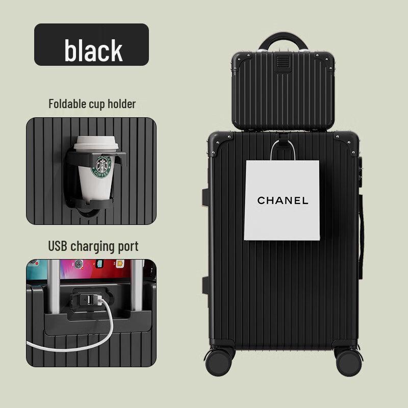 OEING Retro Multi-functional Travel Luggage Set 28 inch