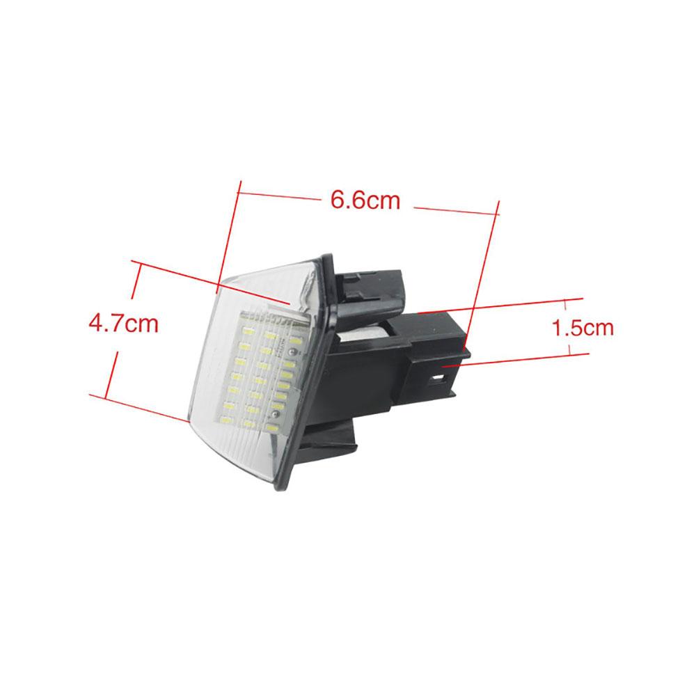 For Peugeot 206 207 308 406 5008 Citroen C3 C4 C5 6340A3 LED License Plate Light