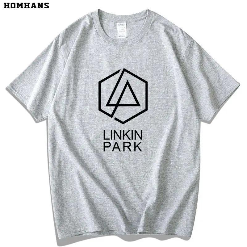 Hot Sale Red Han Linkin Park Short-sleeved T-shirt Men Women European and American Rock Band Tide Cotton Loose Casual Oversized Top Summer New Tee