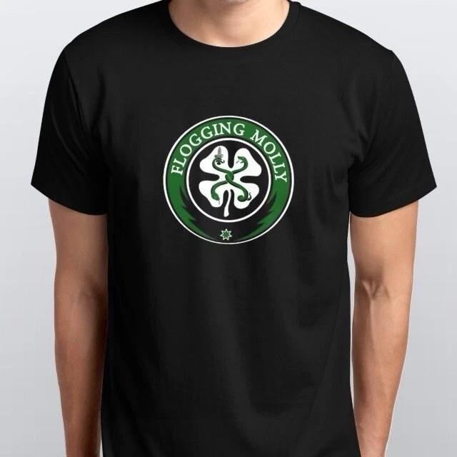 FLOGGING MOLLY T-SHIRT sizes S M L XL XXL colours Black, White 2XL
