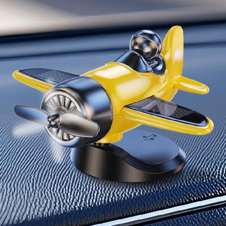 Multipurpose Solar Powered Rotating Aircraft Decors Energy Efficient Dashboard Decoration for Cars Offices Homes Present