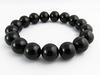 [GOLDSTEIN] Morion Schwarzer Quarz Armband, 12mm, Tibetischer Natürlicher Quarz Kraftstein, Zertifiziert, Wird mit einer Spezialbox geliefert, Innendurchmesser: Ca.. 17 cm