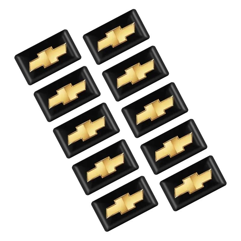 

10PCS 3D Epoxy Car Styling Steering Wheel Accessories For Chevrolet Cruze Lacetti Captiva SS Z71 Equinox Trax Impala Spar