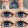 FUNSACHY 2 stk Grønne Kontaktlinser Naturlig Skjønnhet Høy Kvalitet Fargede Linser Skjønnhetskosmetikk Sminke Pupiller Øyekontakter Årlig