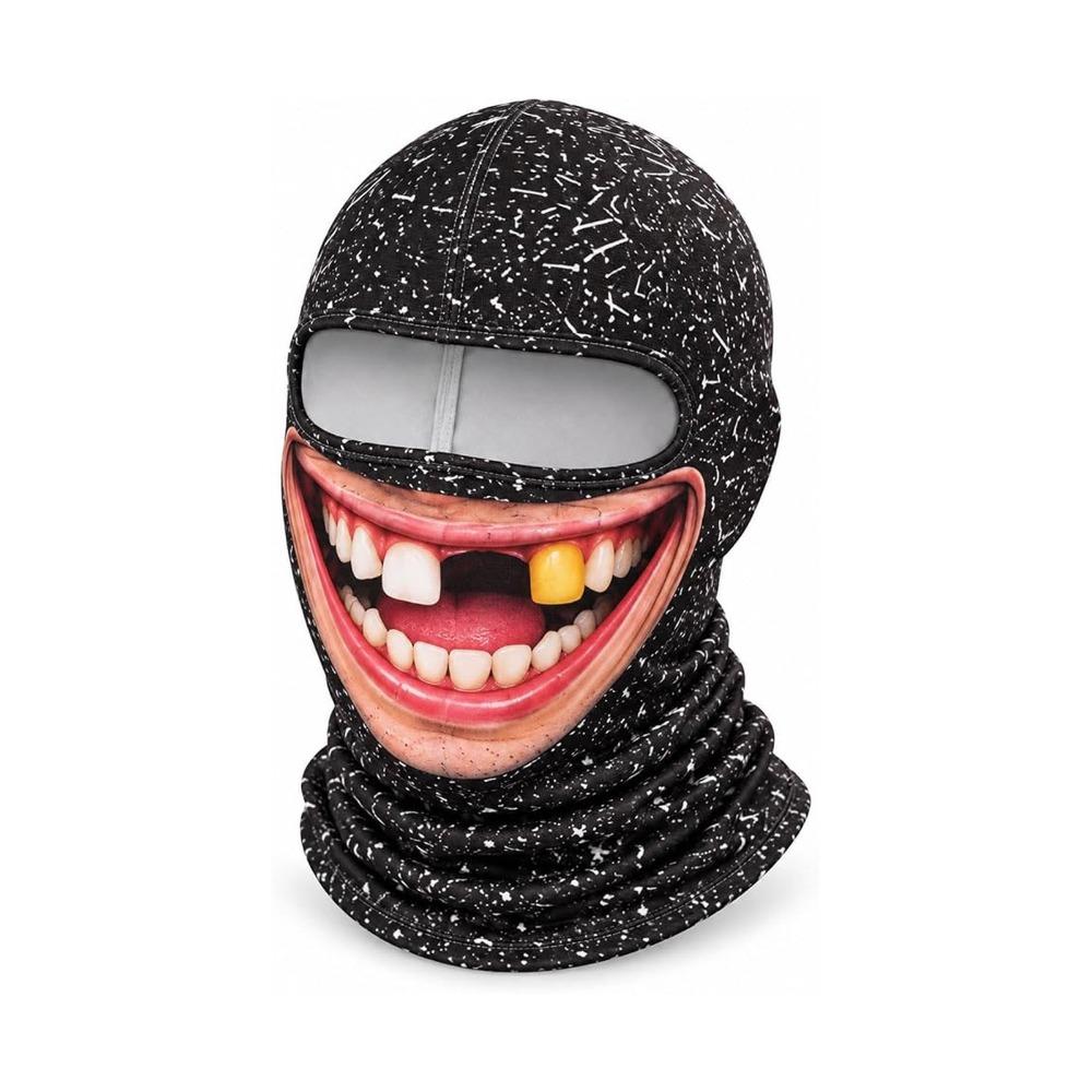 Unisex Size Funny Prank Mask 3D Print Motorcycle Ski Face Mask Motorcycle Riding Mask Motorcycle