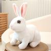 30Cm Lifelike Rabbit Cuddly Plaything Simulated Bunny Soft Buddy Plush Pet Settee Fluffy Throw Pillow Realistic Rabbit Stuffed Doll Buddies