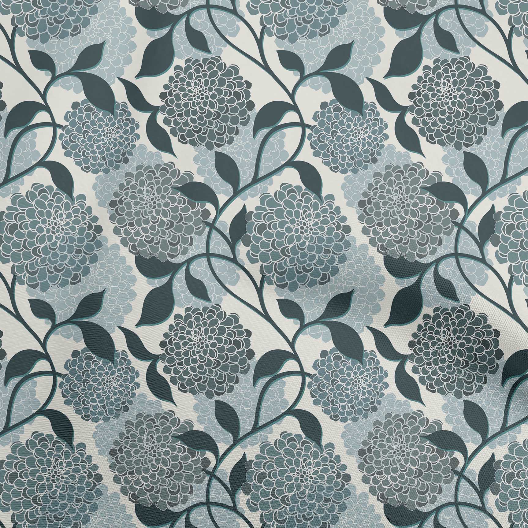 

oneOone Cotton Flex Green Fabric Retro Dress Material Тканина Тканина з принтом у дворі 40 дюймів 42 Inch Wide - Viscose Chiffon бірюзовий колір синій