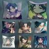 Cute XXiao Genshin Impact Pillowcase for Sofa Room Office Decor Printing  Merchandise AllMatch Cushion Cover