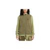 Gilet d'hiver en polaire avec logo brodé, col montant, hauts pour hommes vert DQ4899-222