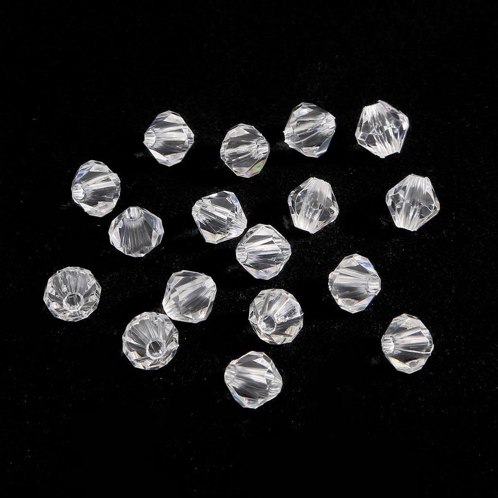 4-10 мм австрійські грановані біконічні кришталеві акрилові розпірні намистини. Виготовлення ювелірних виробів своїми руками