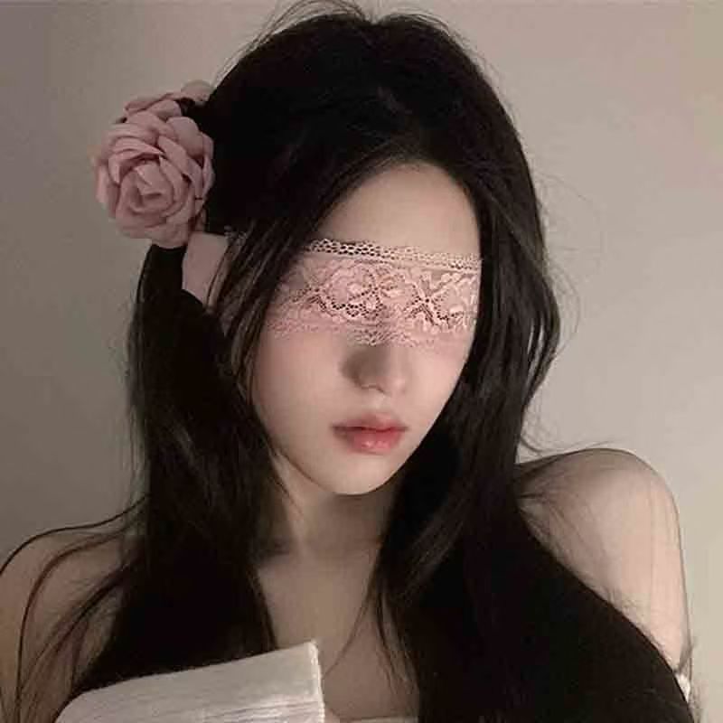 Flirtatious blindfold,hairband,ribbon,silk blindfold,silky erotic hairband and hair accessory,sexy and sensual,high-end lace blindfold,erotic toys,SM