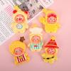 Starman Resin Keychain Pendant: Handmade Cartoon Cream Glue Car Ornament & DIY Jewelry Accessory