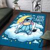 1pc Winnie The Pooh Pattern Area Rug Soft Flannel Floor Mat for Living Room,Office,Bedroom and Carpet