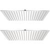 Pomme de douche plongeante 2 pcs Acier inoxydable 50x50 cm