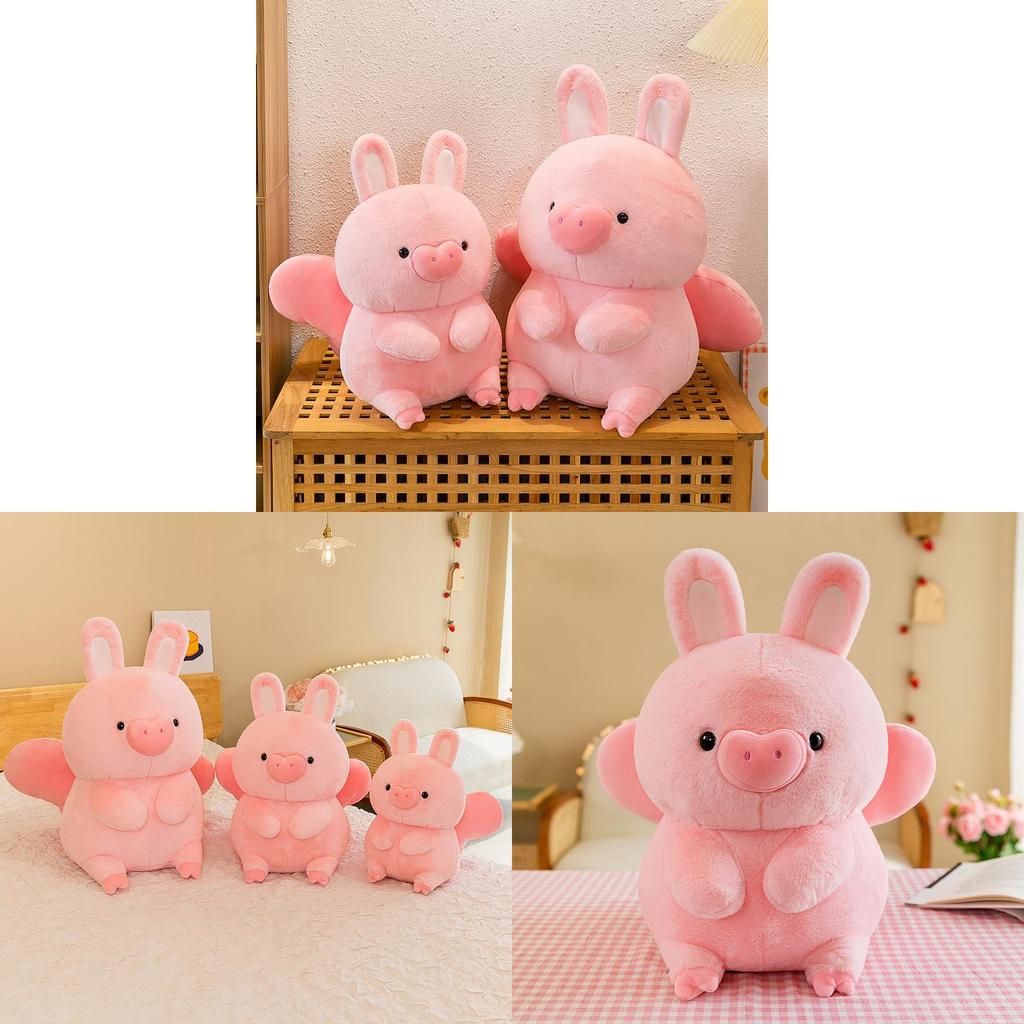 Flying Pig Plush Toy With Short Pile Velvet For Kids And Teens Gift